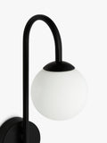 John Lewis Freya bathroom wall light metallic finish (British brand)