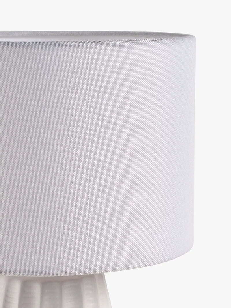 John Lewis Mini Luka ceramic table lamps white, imported from the UK