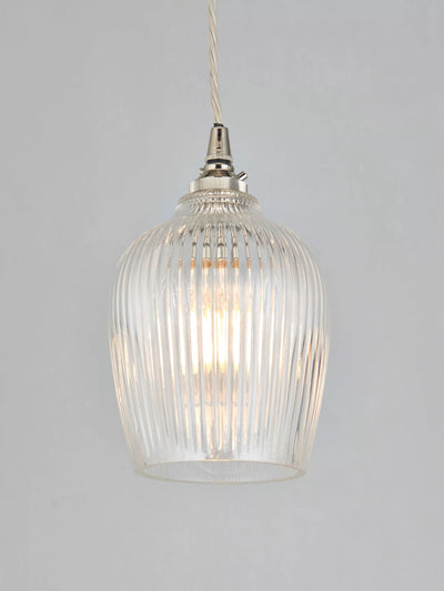 John Lewis John Lewis Fulbrook Easy-to-Fit Clear Glass Ceiling Light Shade- Buy online at McGrocer