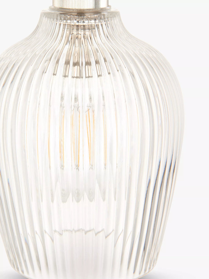 John Lewis Fulbrook clear glass ceiling shade, easy-fit, UK version