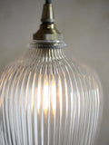 John Lewis Fulbrook clear glass ceiling shade, easy-fit, UK version