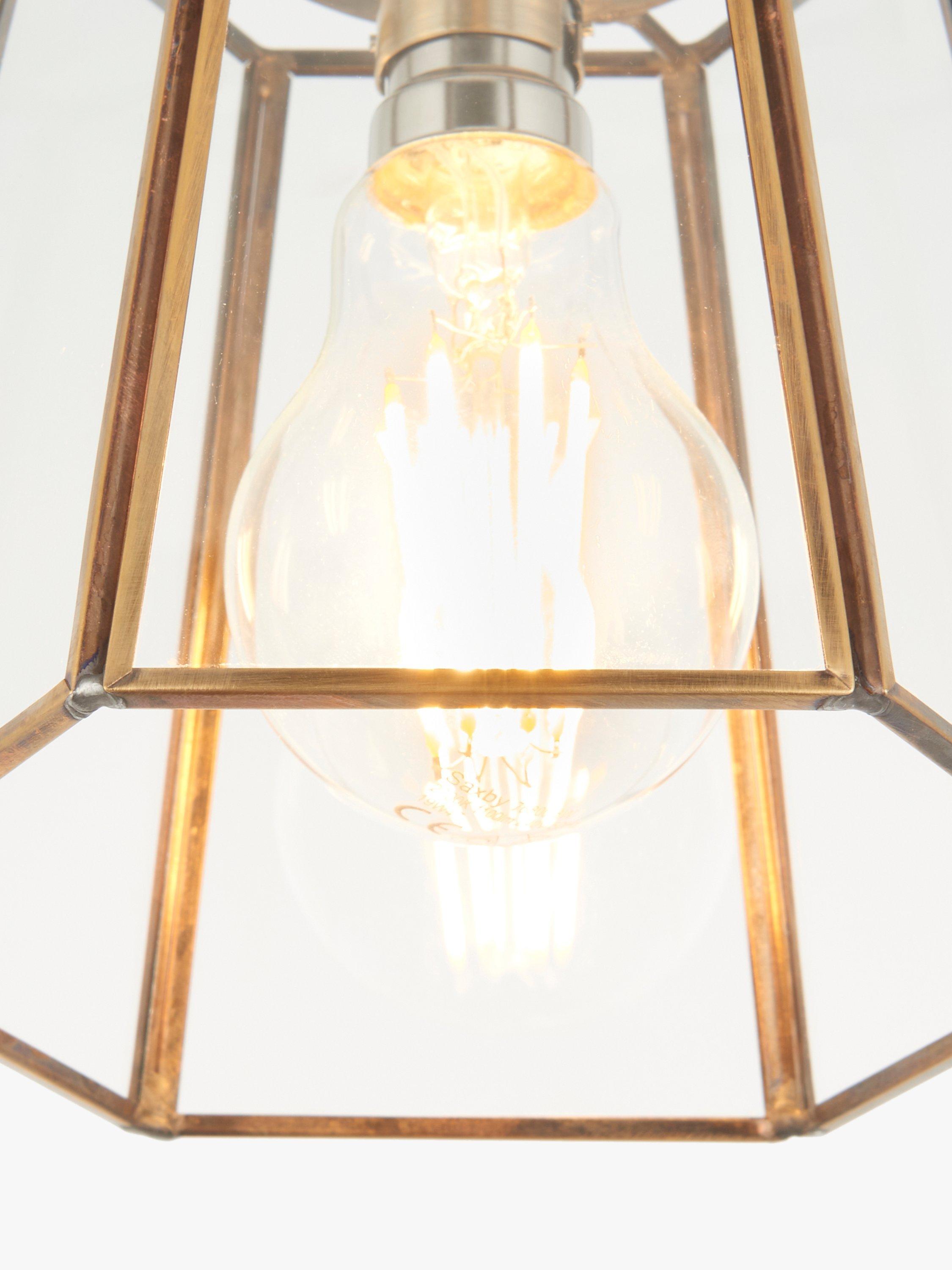 John Lewis brass lantern shade (British brand)