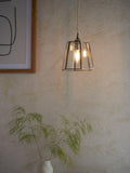 John Lewis brass lantern shade (British brand)