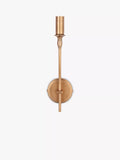 John Lewis Elk wall light fitting in matt antique brass, imported from the UK