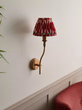John Lewis Elk wall light fitting in matt antique brass, imported from the UK