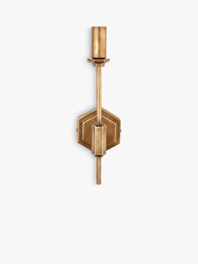 John Lewis hex wall light antique finish H31.5cm, imported from the UK