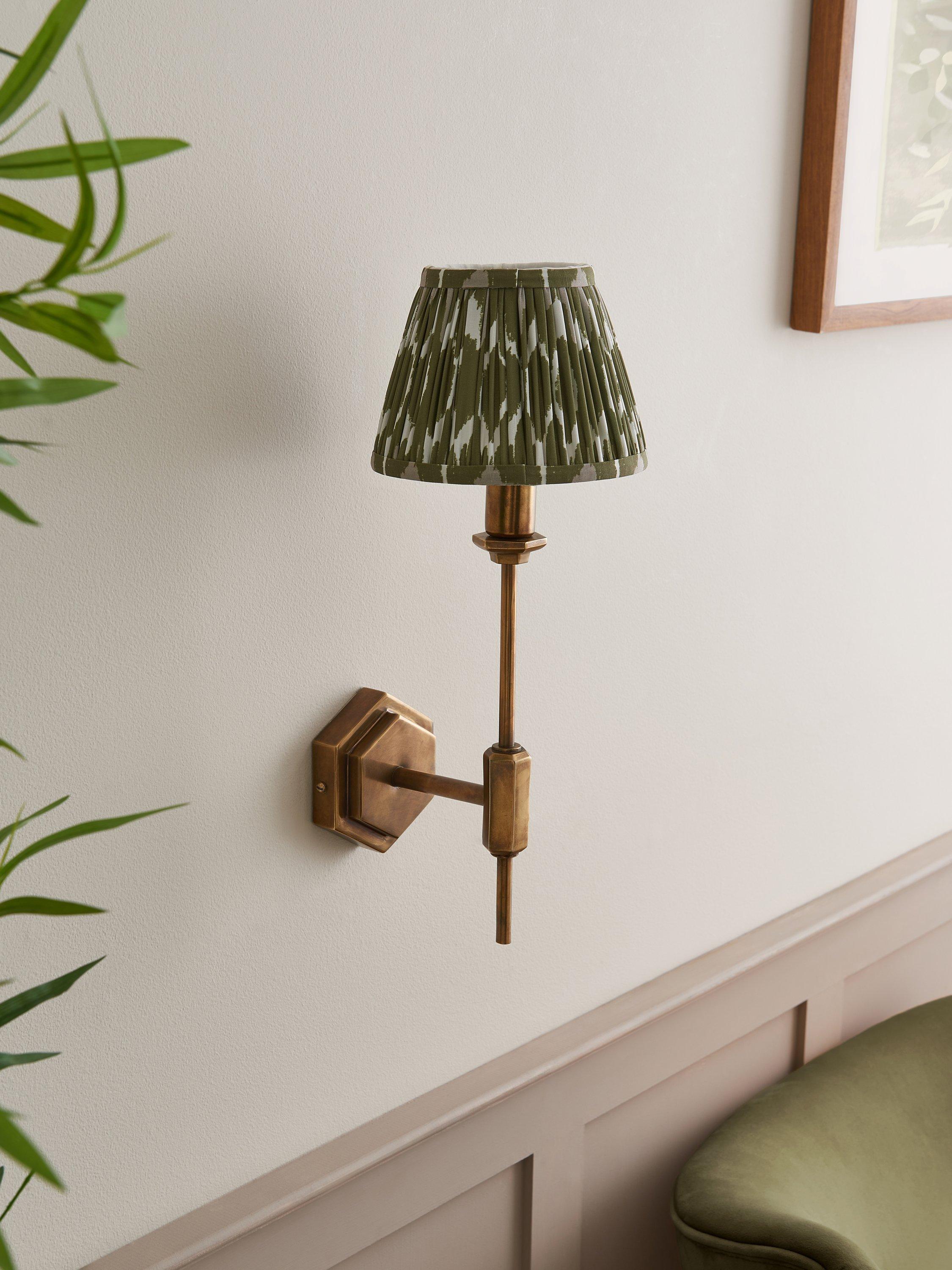 John Lewis hex wall light antique finish H31.5cm, imported from the UK