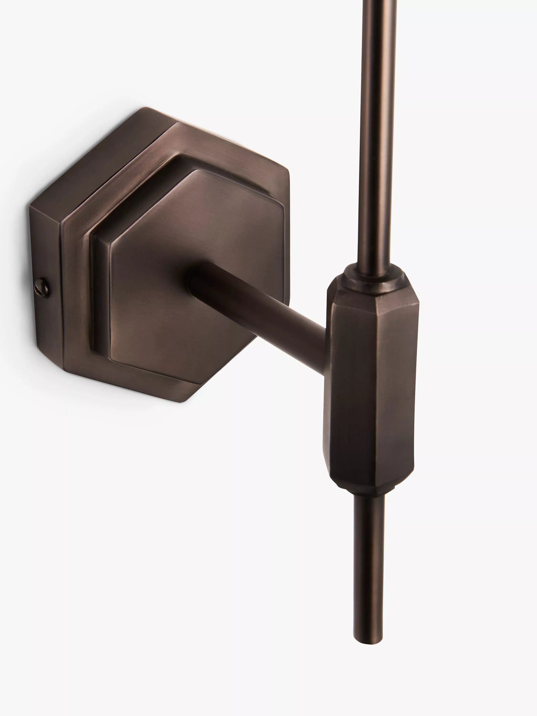 John Lewis hex wall light antique finish H31.5cm, imported from the UK