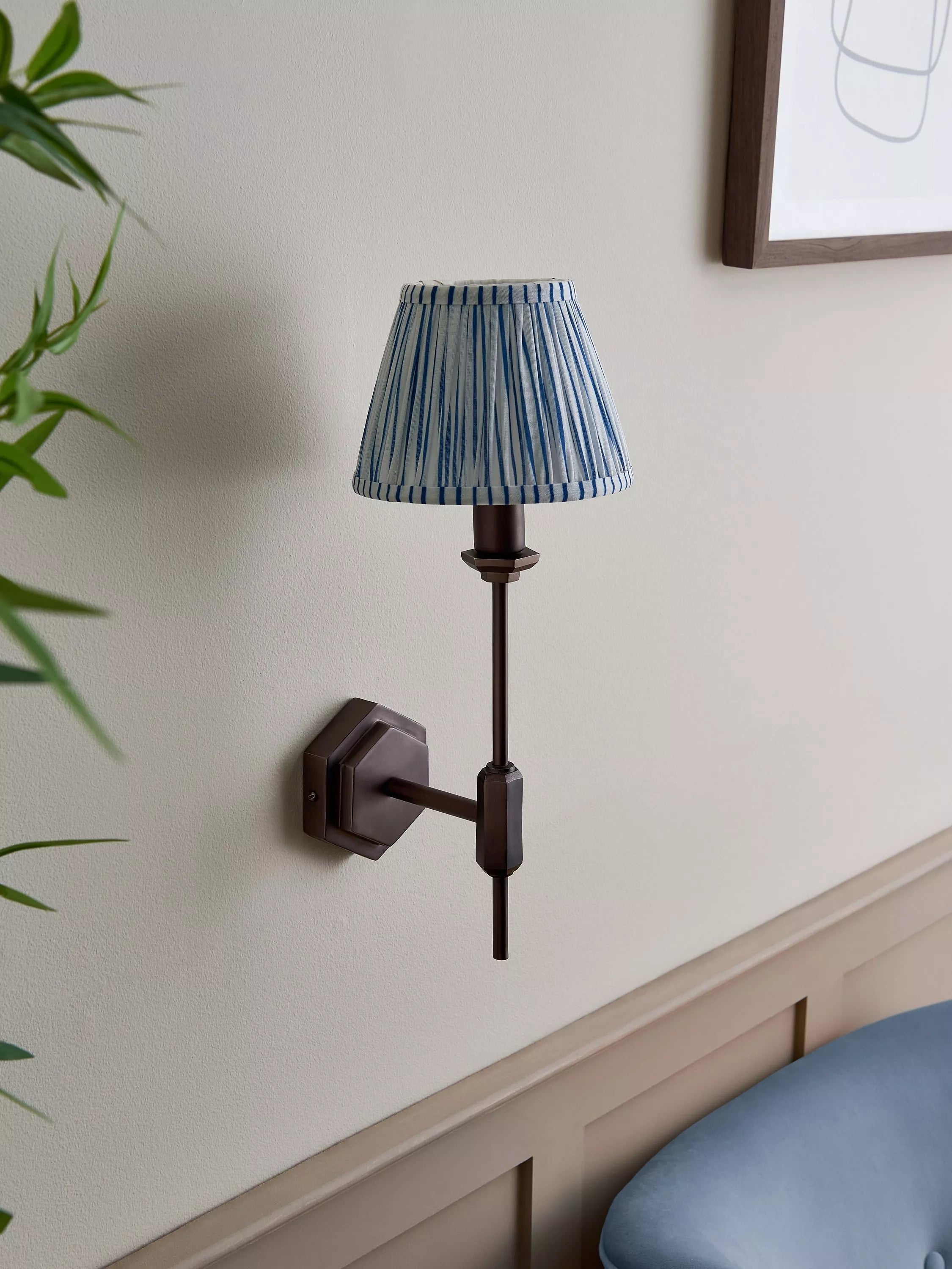 John Lewis hex wall light antique finish H31.5cm, imported from the UK