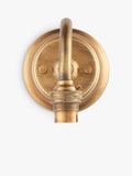 John Lewis Pompion swan neck wall light aged brass, imported from the UK