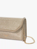 Dune London Bellini metallic fabric box clutch bag (British brand)