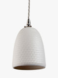 John Lewis textured porcelain lamp shade white (British brand)