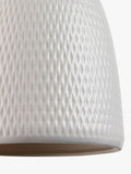 John Lewis textured porcelain lamp shade white (British brand)