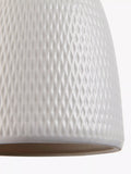 John Lewis textured porcelain lamp shade white (British brand)