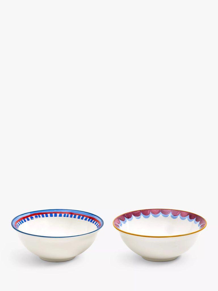 Eleanor Bowmer Electric Coast Star Stoneware Dip Bowls, Set of 2, 14cm, Multi