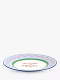 Eleanor Bowmer stoneware side plate with World Is Your Oyster design 19cm - British product