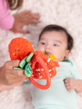 Melissa & Doug peek-a-boo strawberry take-along baby toy, imported from the UK