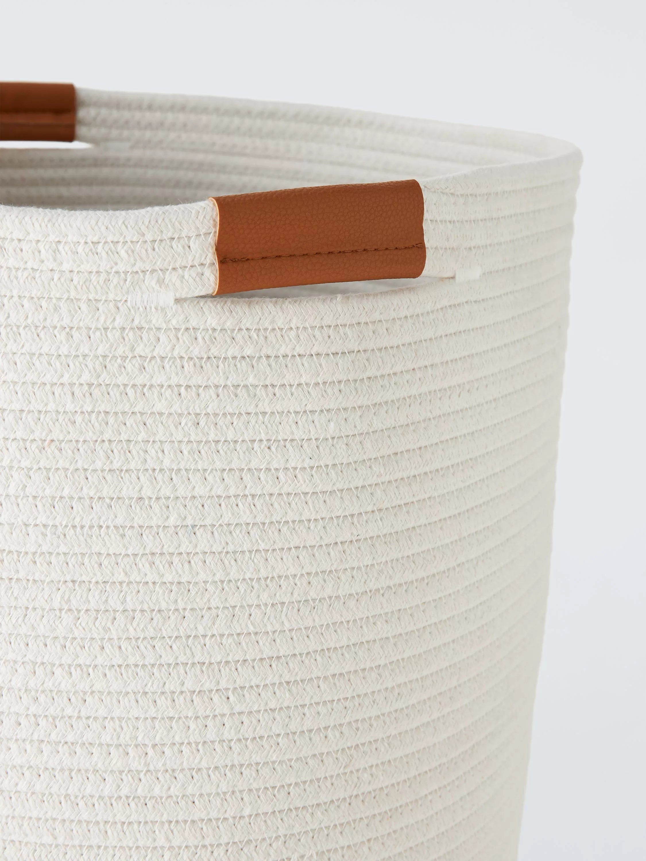 John Lewis rope laundry basket white - British product