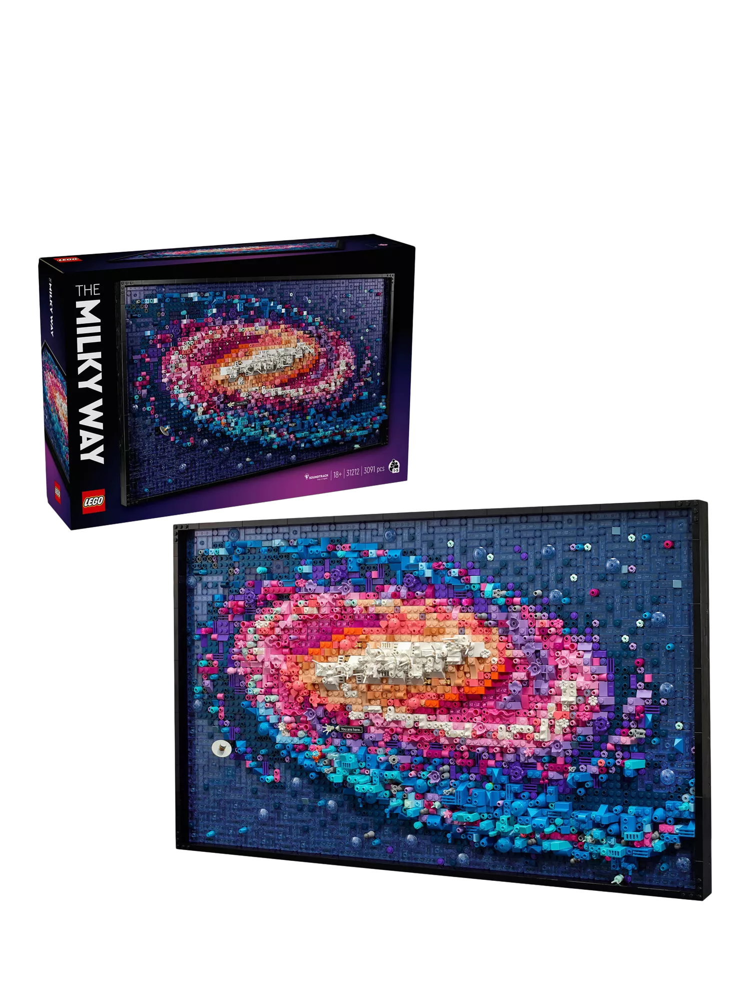 LEGO The Milky Way Galaxy wall art building kit, UK version