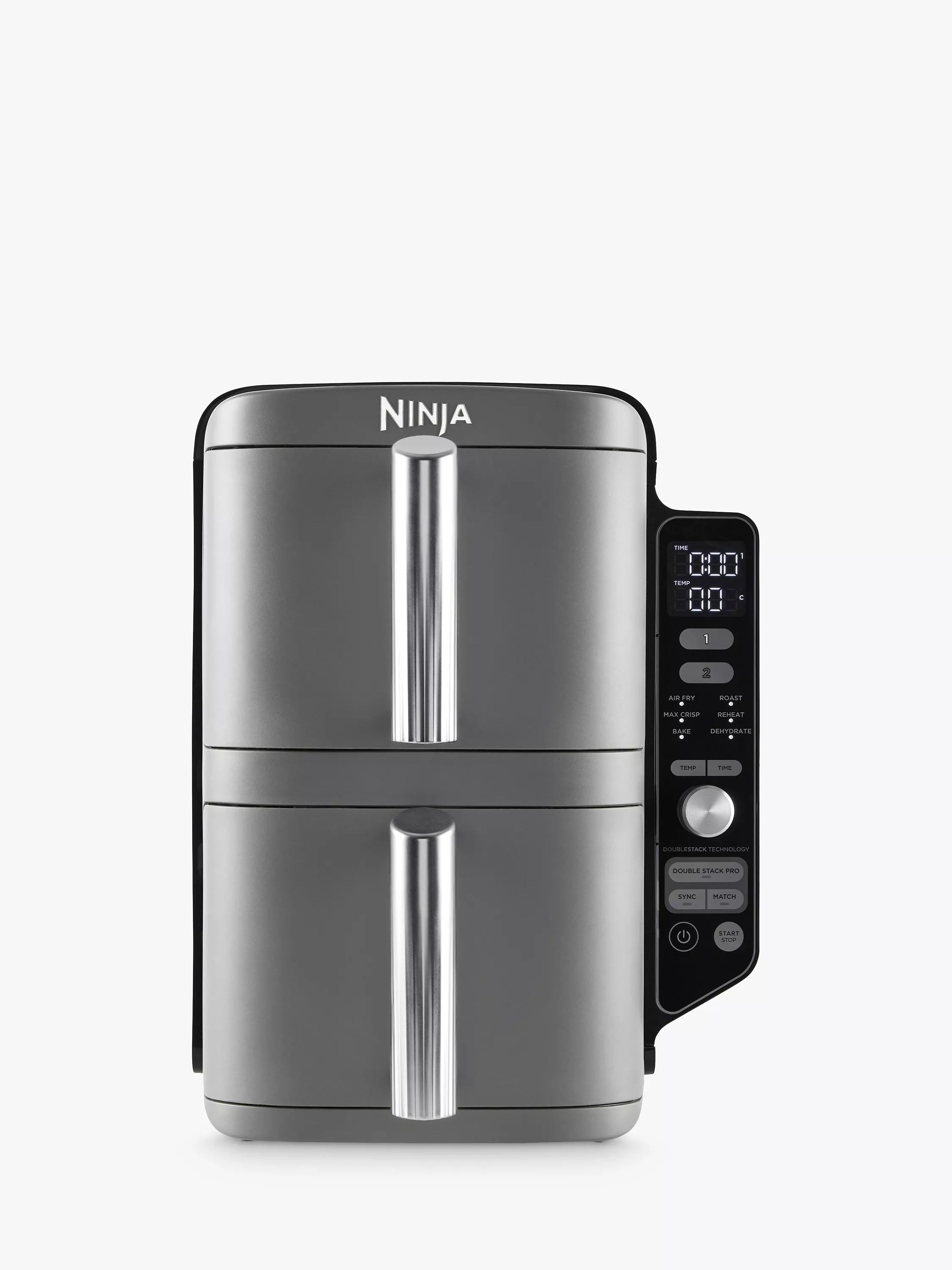 Ninja Double Stack XL 2-Drawer Air Fryer in Grey, imported from the UK