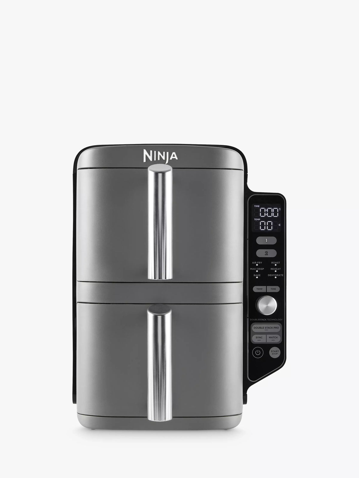 Ninja Double Stack XL 2-Drawer Air Fryer in Grey, imported from the UK
