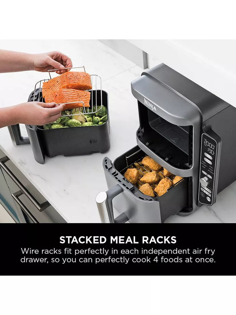 Ninja Double Stack XL 2-Drawer Air Fryer in Grey, imported from the UK