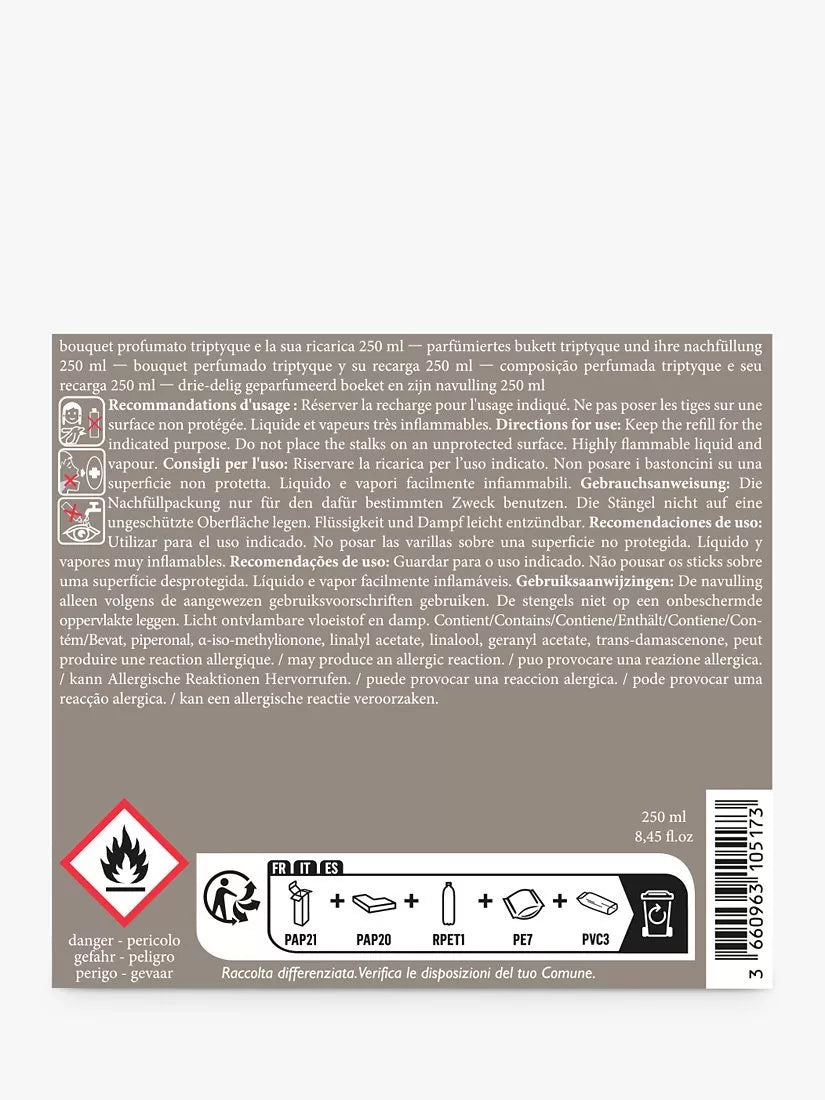 Esteban reed diffuser Iris Cashmere 250ml, imported from the UK