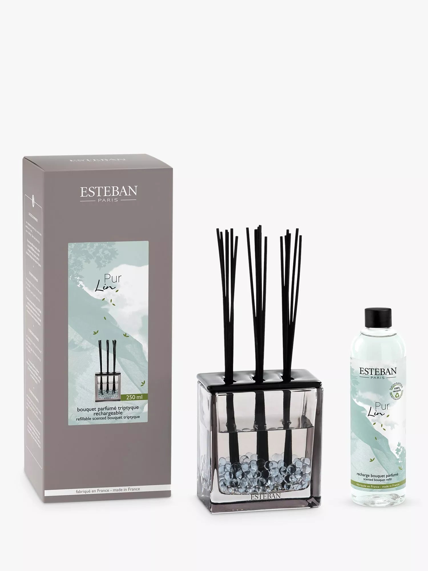 Esteban Pure Linen reed diffuser 250ml (British brand)