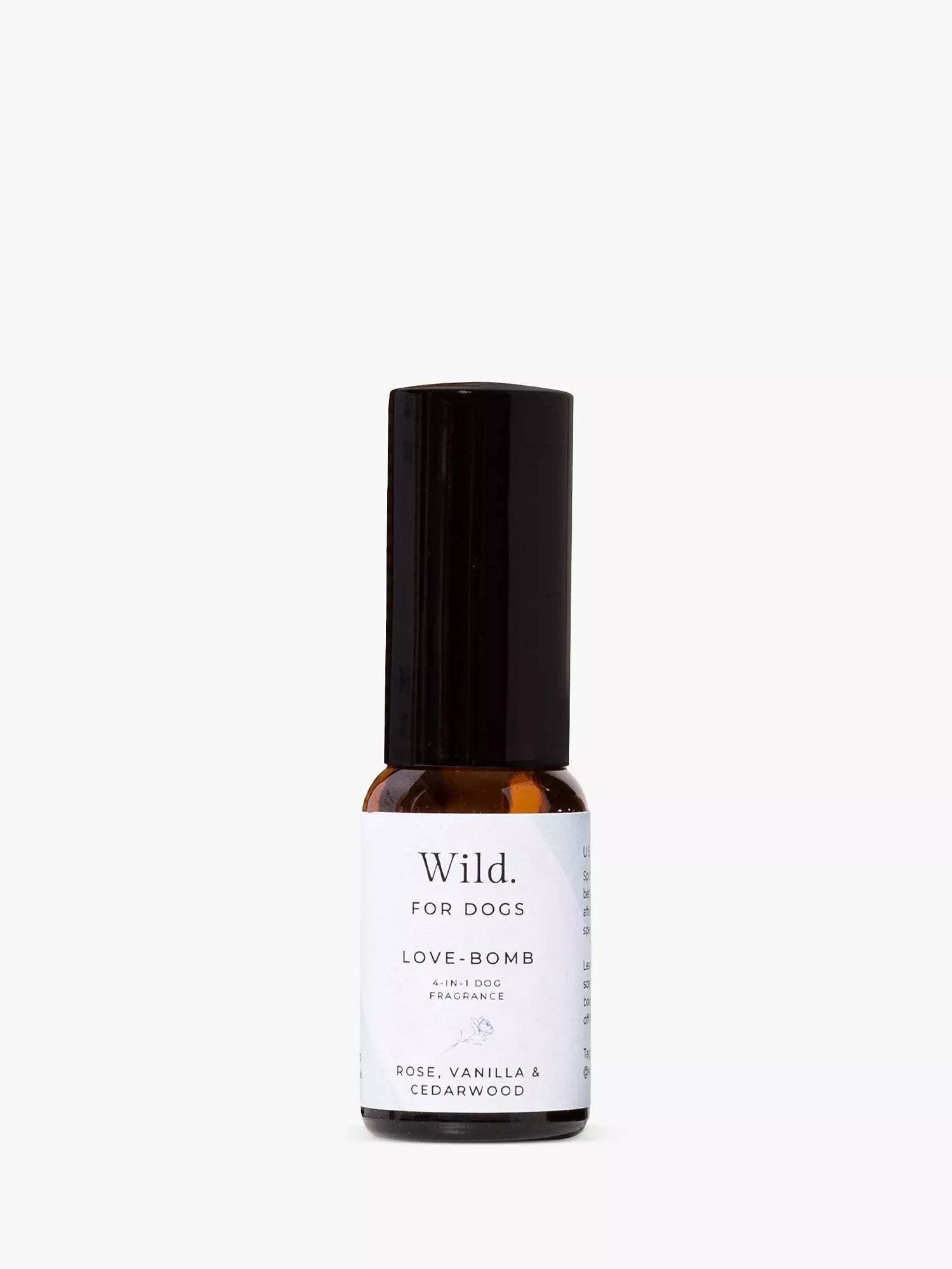 Wild For Dogs Love Bomb dog fragrance with natural ingredients (British brand)