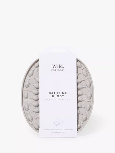 John Lewis Wild For Dogs Bathtime Buddy Lickmat Grey- Buy online at McGrocer