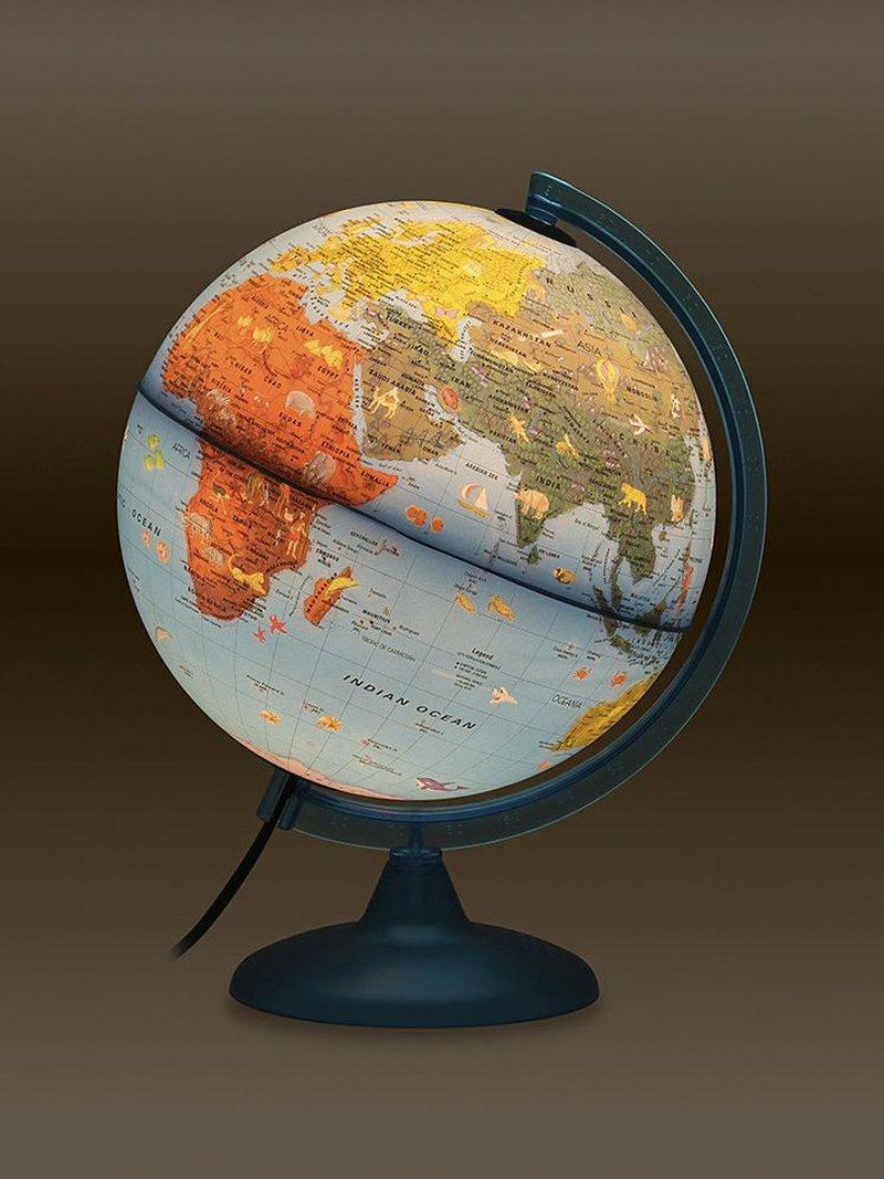 Nova Rico illuminated children's globe with animals 25cm, UK version