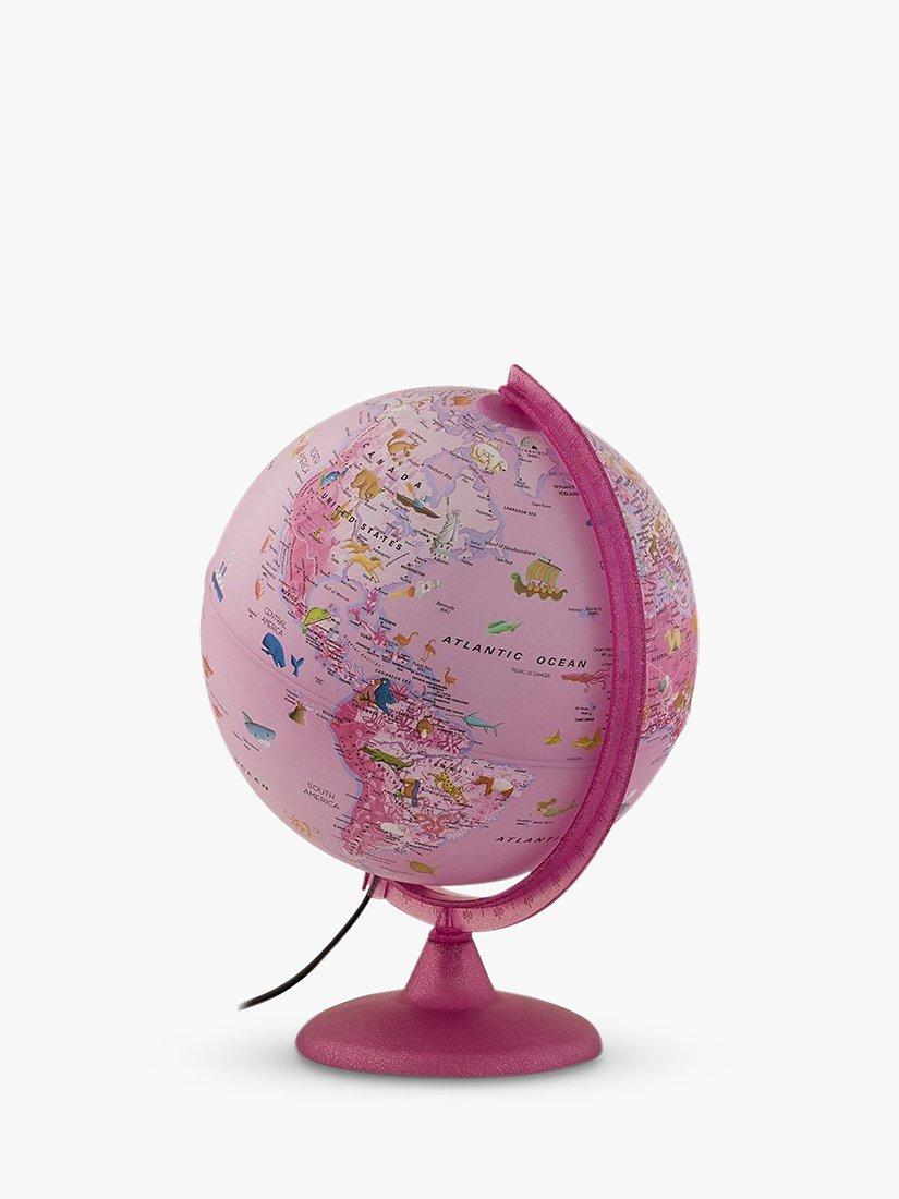 Nova Rico children's globe pink illuminated animals 25cm (British brand)