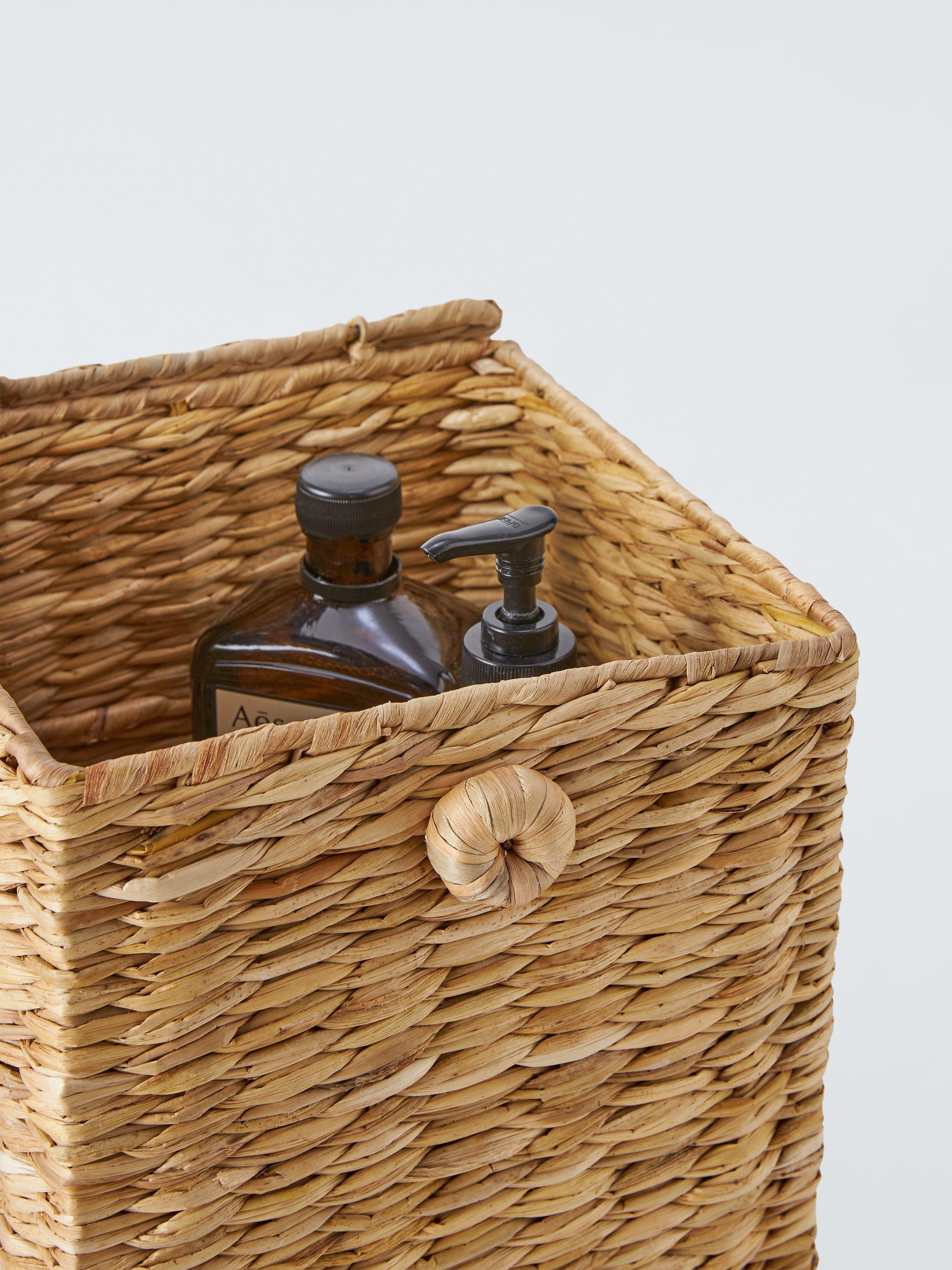 John Lewis Bulrush Lidded Storage Basket, Small