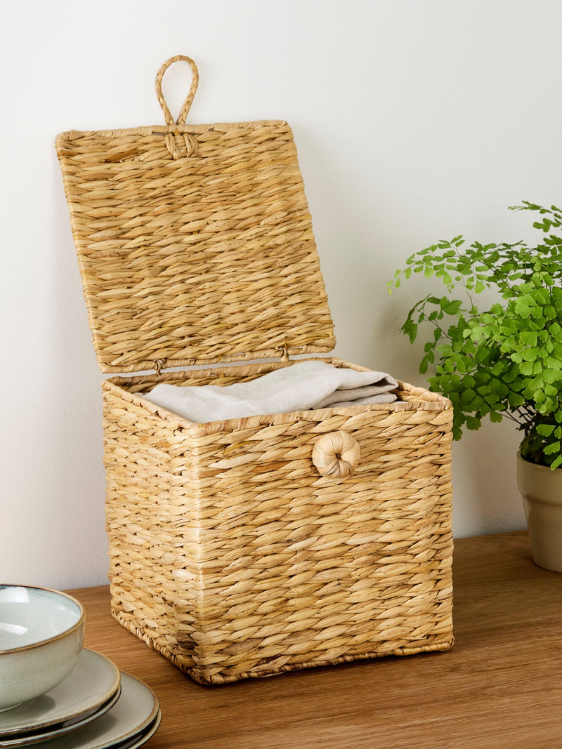 John Lewis bulrush lidded storage basket small, UK version