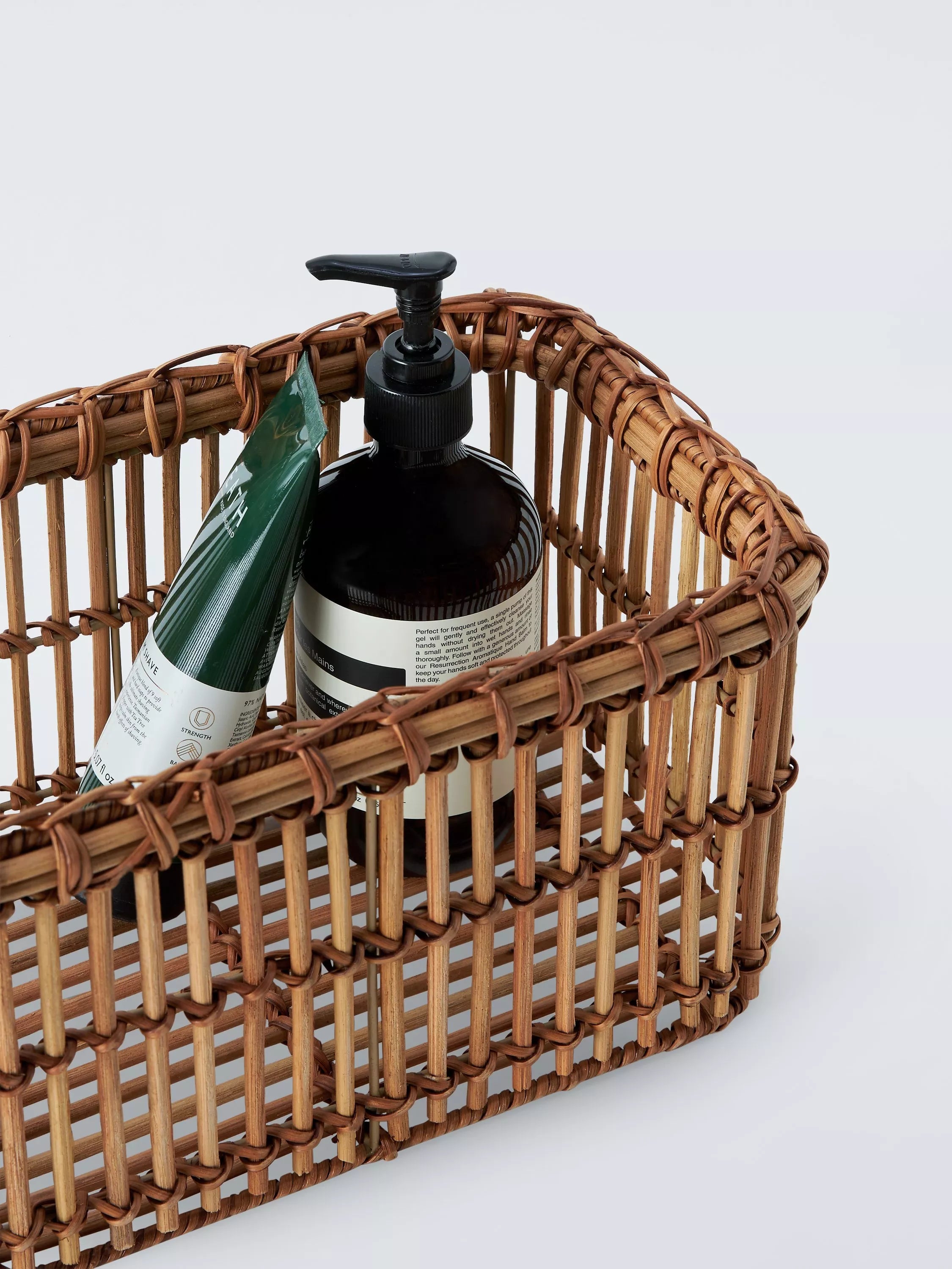 John Lewis Mid-Century rattan baskets set of 2, imported from the UK