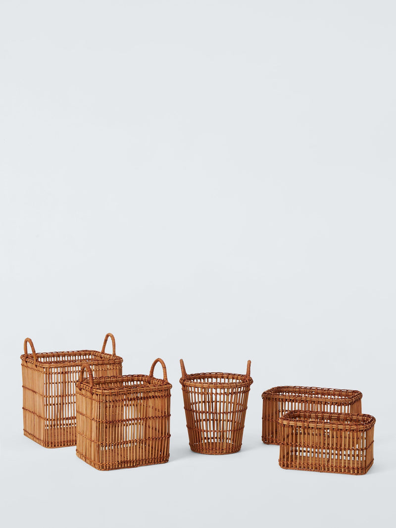 John Lewis Mid-Century rattan baskets set of 2, imported from the UK