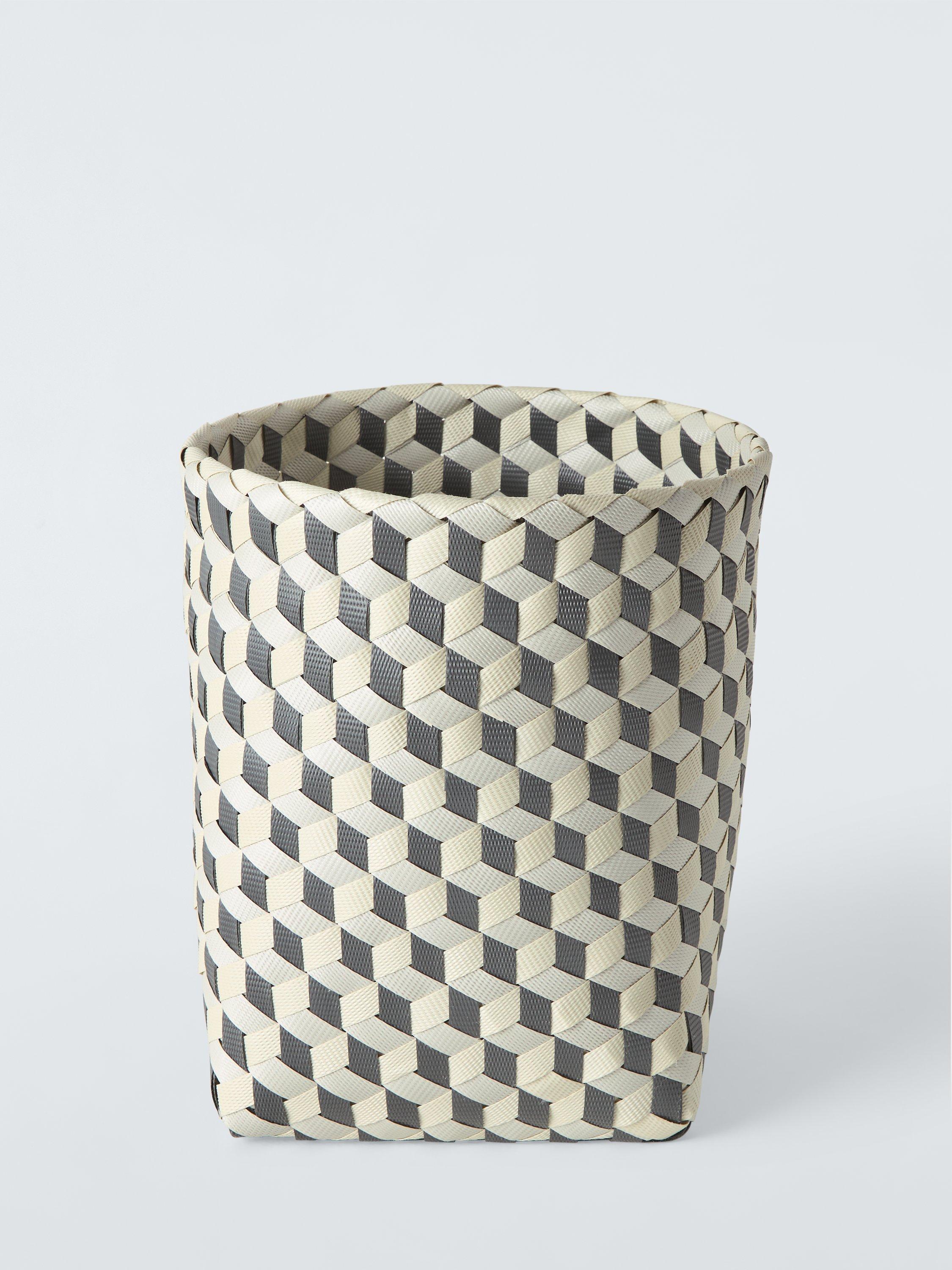 Woven Plastic Webbing Waste Paper Bin