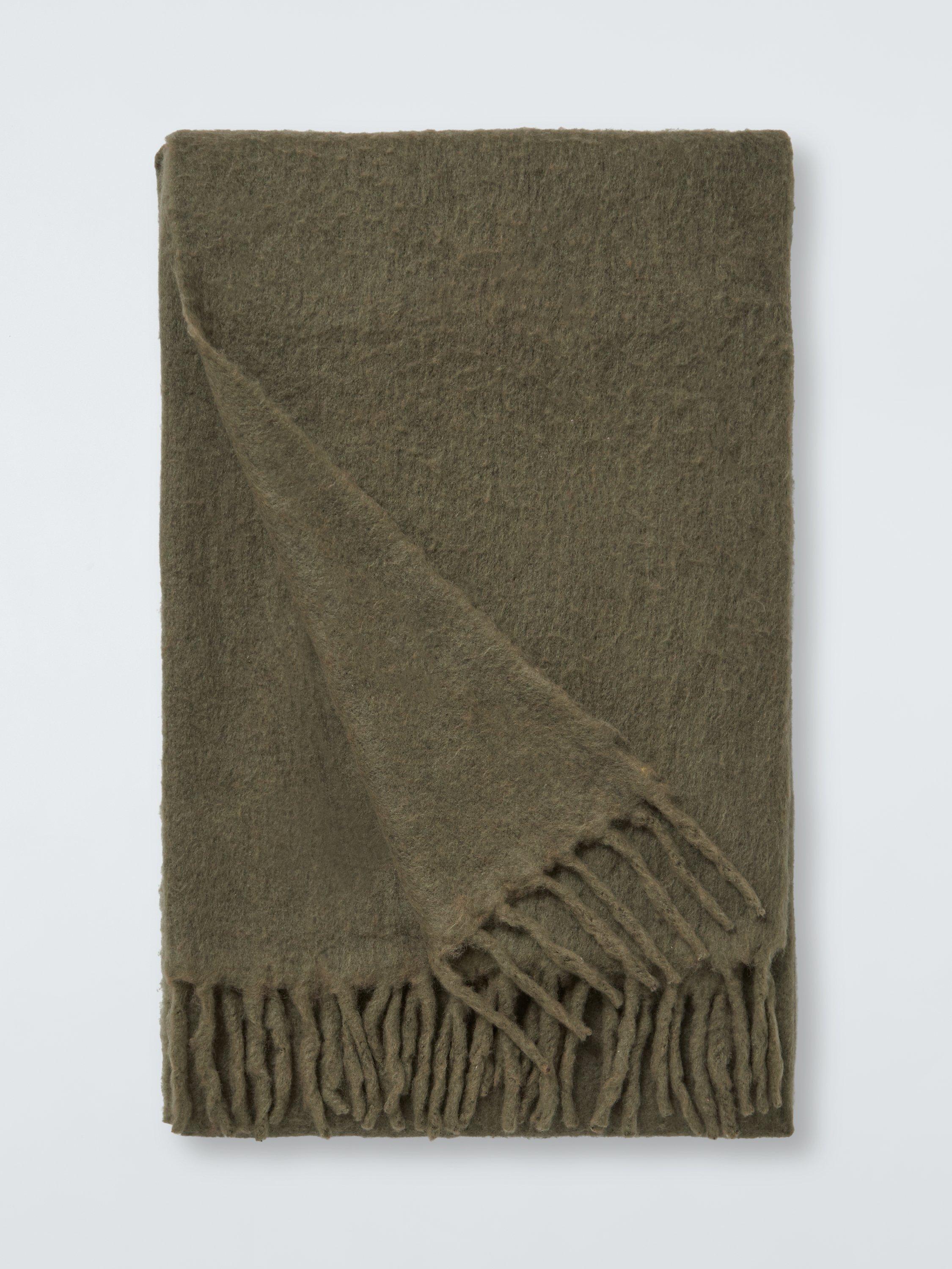 John Lewis Mohair Effect Plain Throw 140x190cm, UK version
