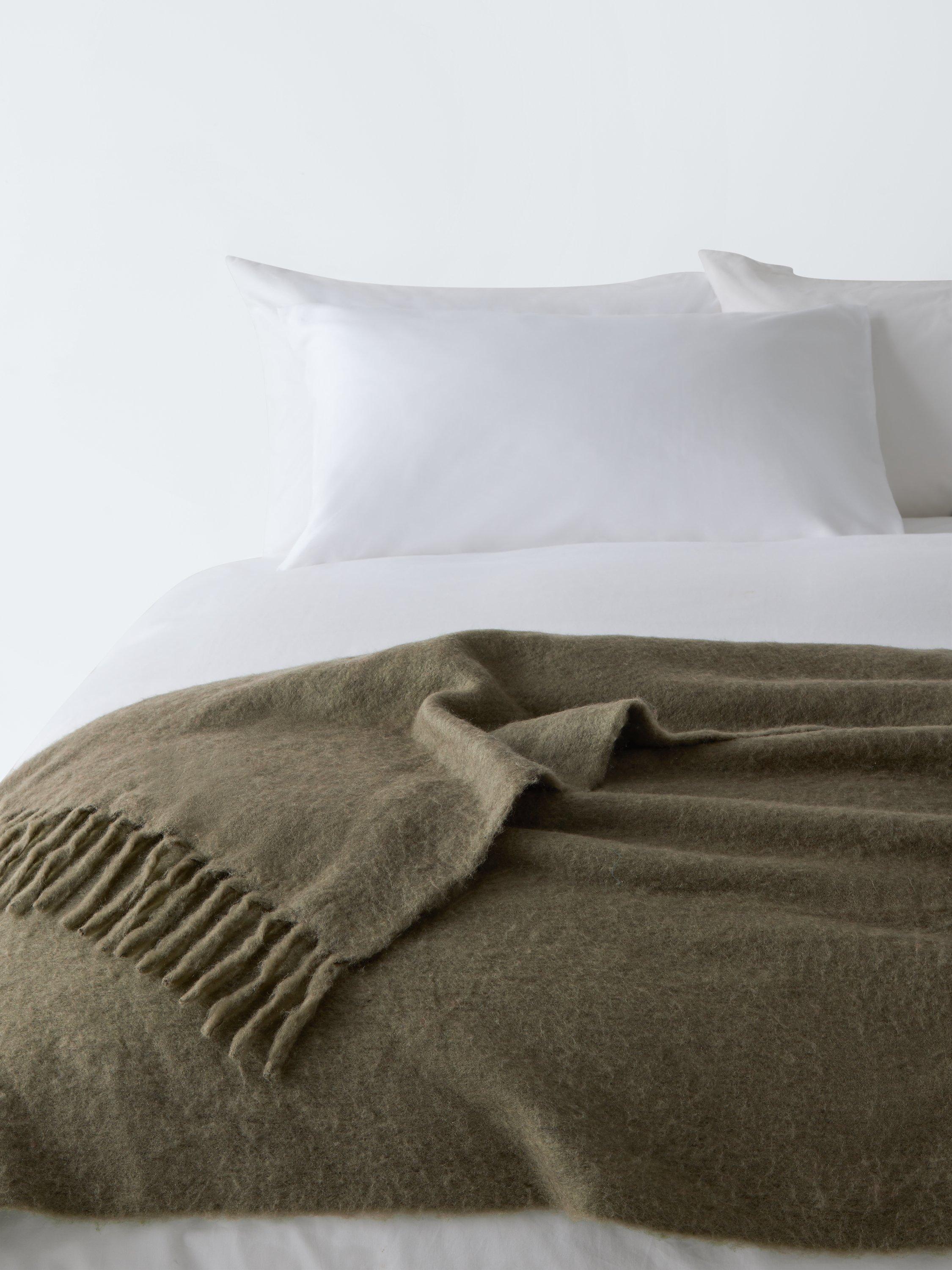 John Lewis Mohair Effect Plain Throw 140x190cm, UK version