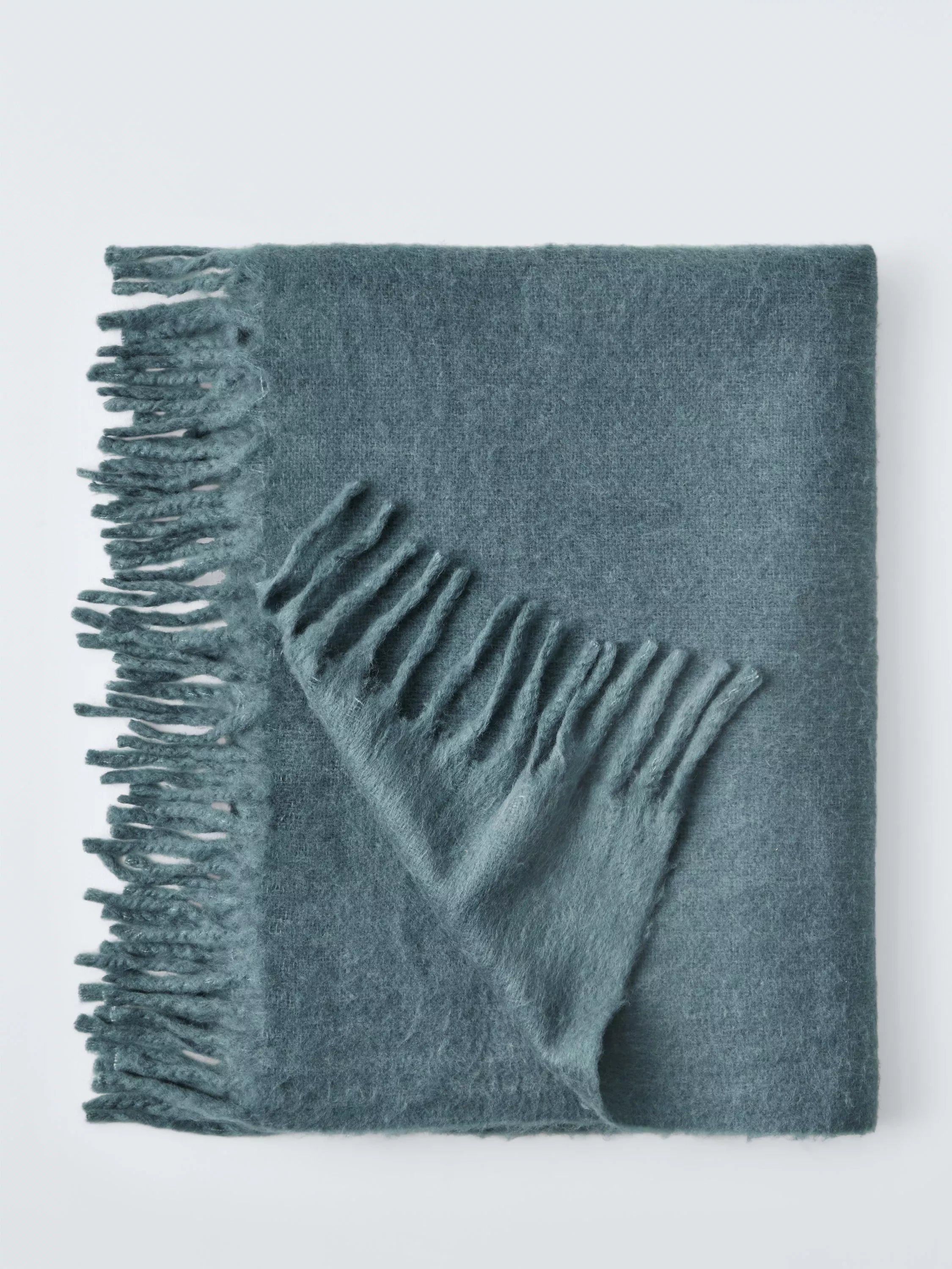 John Lewis Mohair Effect Plain Throw 140x190cm, UK version