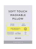 John Lewis synthetic square pillow medium washable, UK version