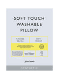 John Lewis synthetic soft touch washable king pillow medium, UK version