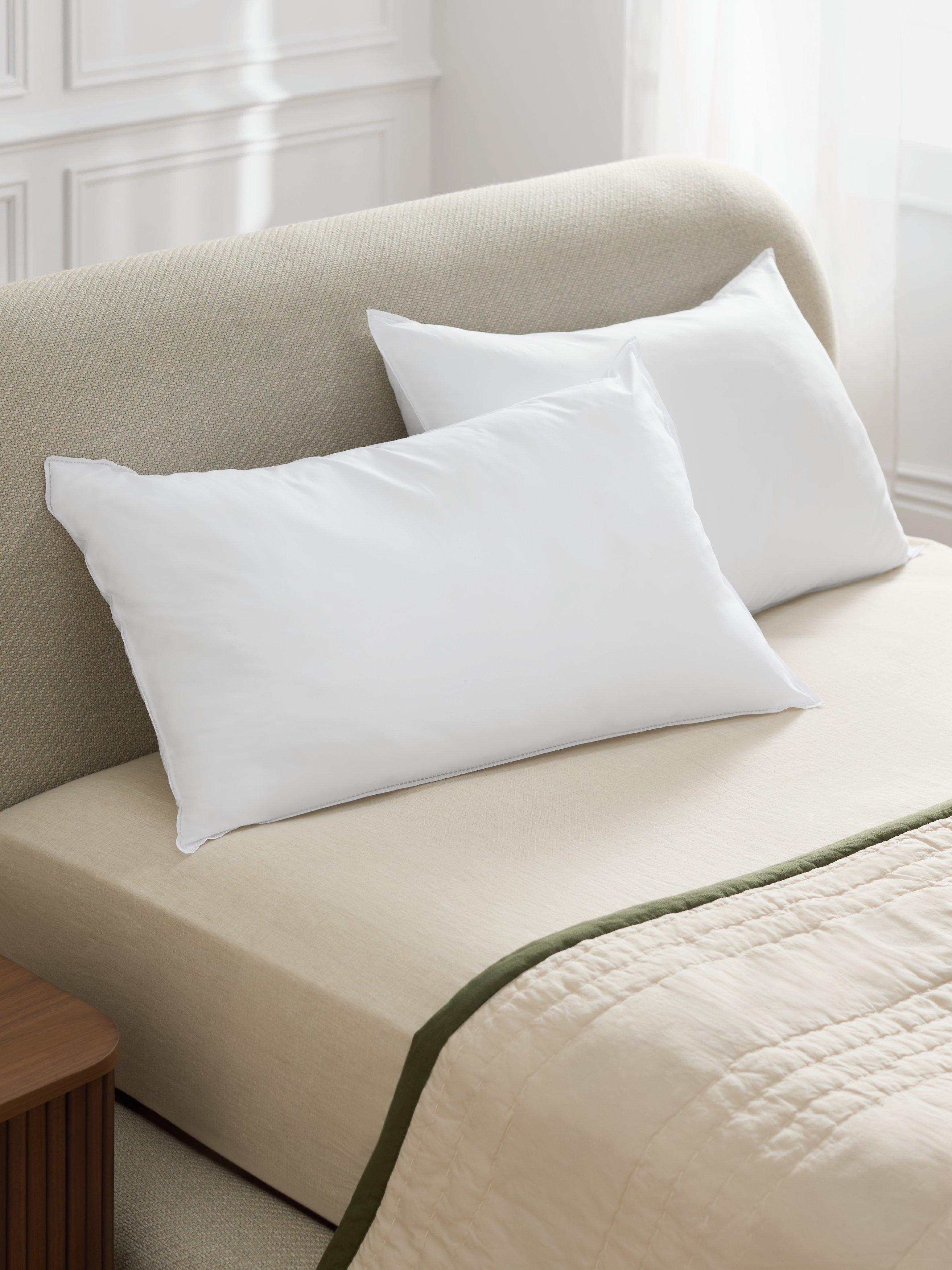 John Lewis synthetic soft touch washable standard pillow pair, medium, UK version