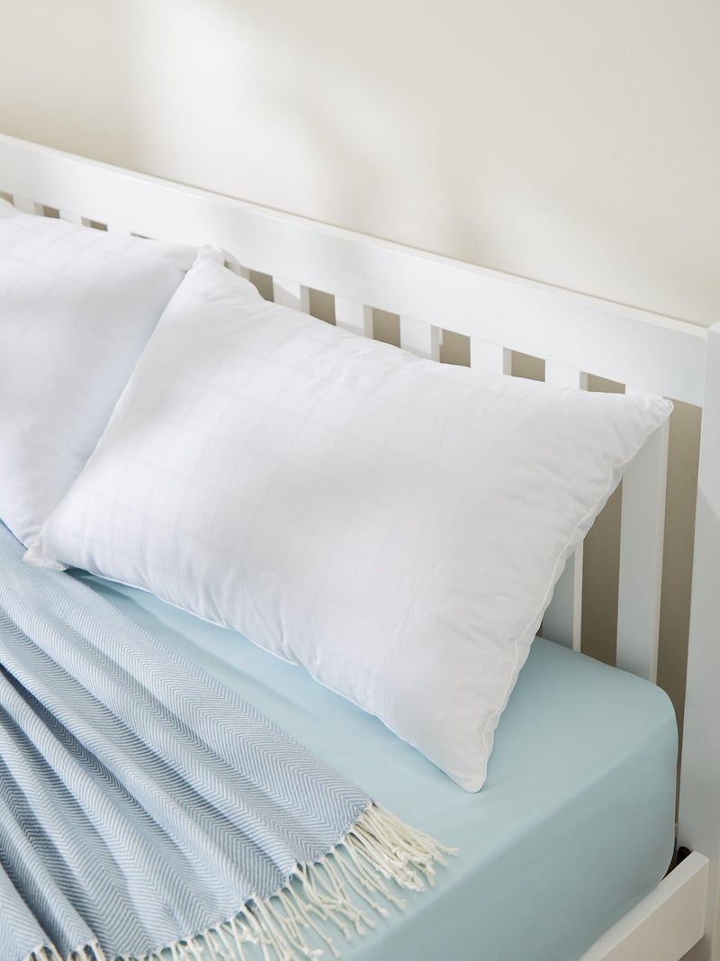 John Lewis synthetic clusterfibre standard pillow medium, UK version
