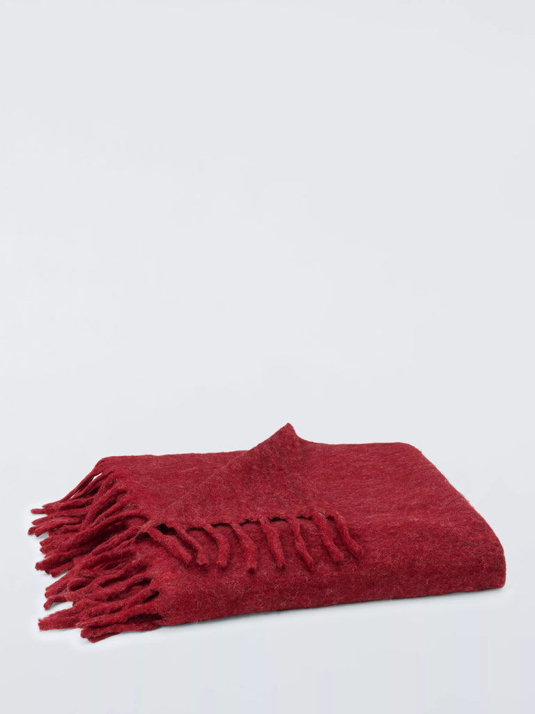 John Lewis Mohair Effect Plain Throw