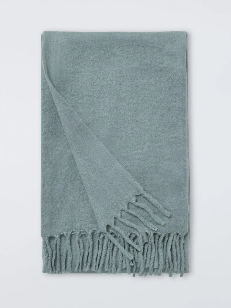 John Lewis Mohair Effect Plain Throw