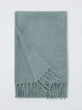 John Lewis Mohair Effect Plain Throw - Deep Red