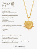 Rachel Jackson London personalised heart necklace chain 41cm - British product