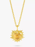 Rachel Jackson London Personalised Electric Love Birthstone Heart Necklace