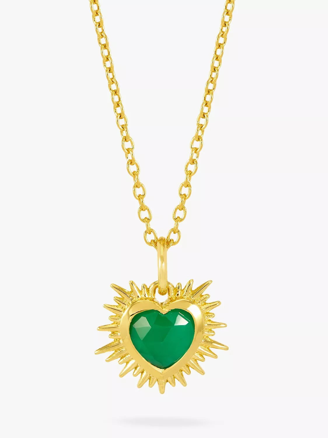 Rachel Jackson London Personalised Electric Love Birthstone Heart Necklace